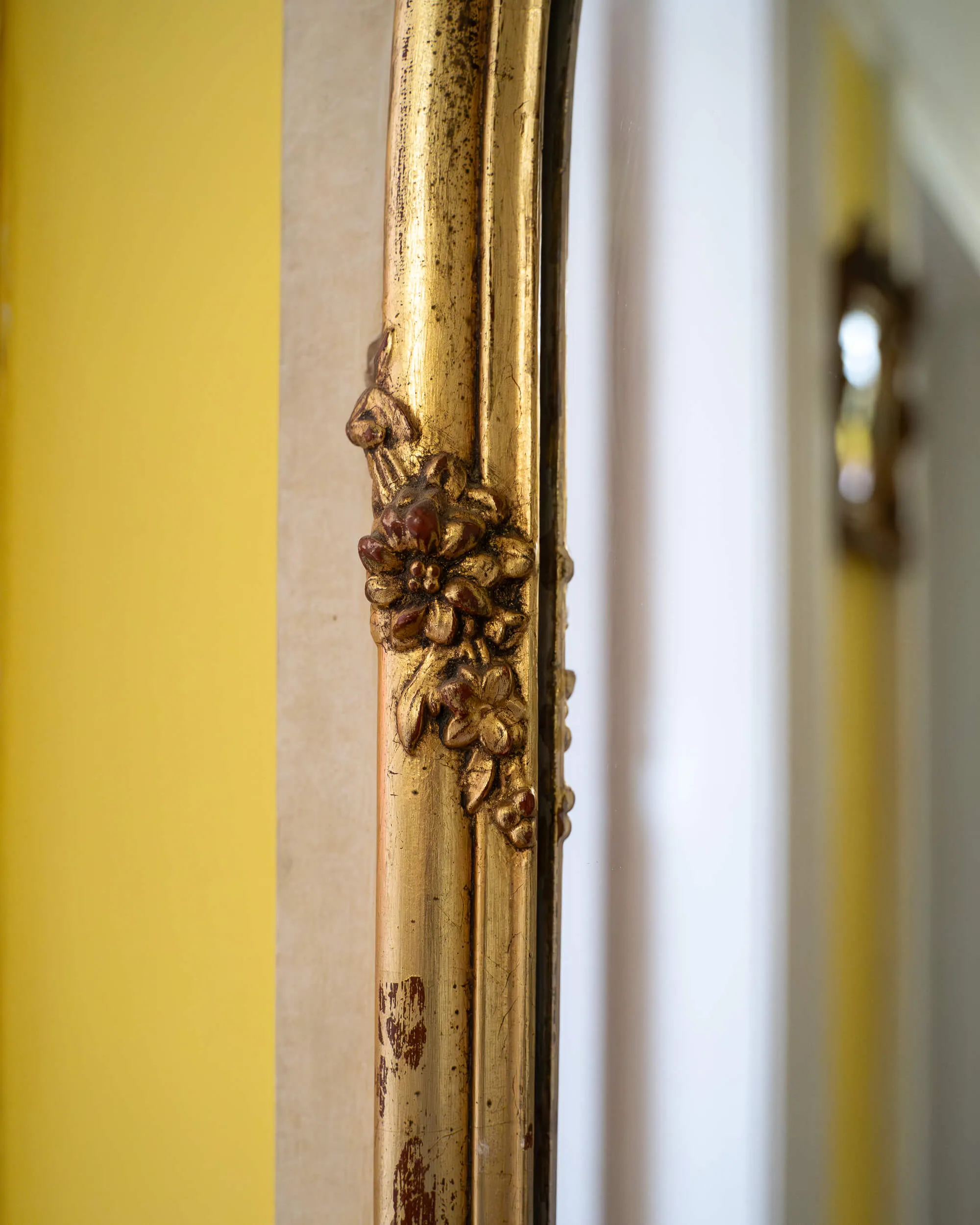 Large Antique French Wall Mirror - Supporting View 4